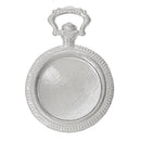 2 Silver Tone Round Filigree Pocketwatch Style Cabochon Setting Charm Pendant Blanks (Fits 20mm cabs)  chs1342