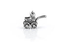 3D BABY Stroller Sterling Silver Charm Pendant,  pms0197