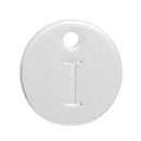 10 Letter I Alphabet Charms Silver Plated Monogram, double sided round disc letter charms, dot charms, 12mm, (1/2") chs2560