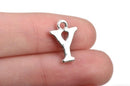 8 Letter Y Alphabet Charms Silver Plated Monogram, 15mm, chs2581