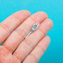 Silver Plated LACROSSE STICK Charm Pendant chs0317