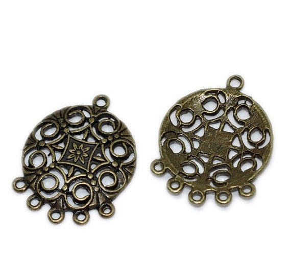 10 pcs Antique Bronze Gold Findings for Chandelier Earrings, Pendants  chb0243