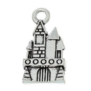 20 Bulk Silver HAUNTED HOUSE Charm Pendants, castle, fairy tale house, chs1867b