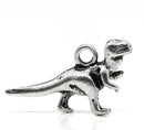 Silver Metal DINOSAUR CHARMS or Pendants . 10 pieces  chs0826