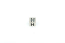 Alphabet LETTER H Sterling Silver Alphabet Block Bead, Square Cube, 4.5mm, pms0312