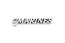 MARINES Sterling Silver Charm Pendant,  pms0119