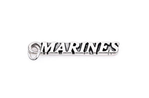 MARINES Sterling Silver Charm Pendant,  pms0119