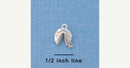 1 FORTUNE COOKIE Silver Plated Charm Pendant  chs1111