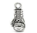 4 SOLID Silver Tone Metal Pewter BOXING Glove Charm Pendants  22x11mm . chs0363