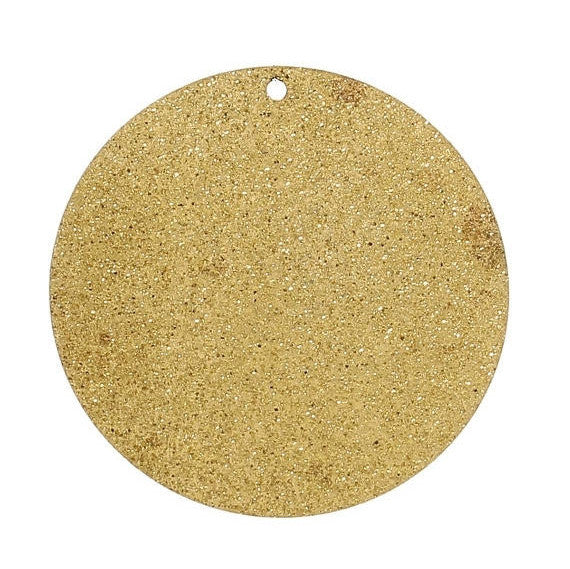5 STARDUST CIRCLE Charms, Distressed Brass Gold Metal Round Pendant  35mm, chg0353
