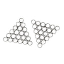 6 TRIANGLE BUBBLE Connector Link Charms, 28x25mm, antique silver tone metal chs1049
