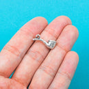 10 Silver Pewter GRANDPA'S Smoking Pipe Charm Pendants chs0186