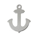 5 ANCHOR Stainless Steel Charm Pendants,  5/8" chs1656