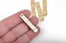 8 Gold "Faith" Hammered Metal Tags religious charms, bar pendant, stamped rectangle charm chg0426