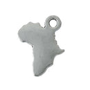 10 AFRICA Charms, Africa Pendants, 12x10mm, chs2420