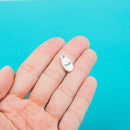 10 Oval TRUST Pewter Charm Pendants . chs0079