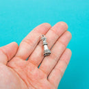 4 Silver Tone QUEEN CHESS Piece Charm Pendants chs0070