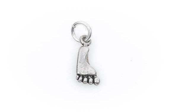 Small FOOT Sterling Silver Charm Pendant,  pms0201
