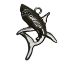 3 SHARK Hematite Gemstone Charm Pendants  ghe0104
