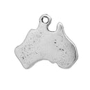 10 AUSTRALIA MAP Charms, Silver Australian Continent Pendants, Sydney, 20x17mm, chs2446