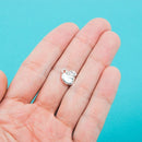 8 APPLE Silver Pewter Charms 11mm chs0054