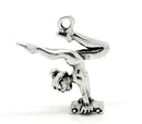 4 Silver Pewter Metal BALANCE BEAM Women's Gymnastics Sports Charm Pendants chs0587