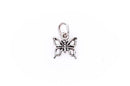 Small Open BUTTERFLY Sterling Silver Charm Pendant,  pms0062