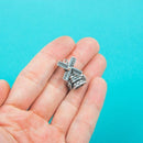 2 DUTCH WINDMILL Charm Pendants . chs0097