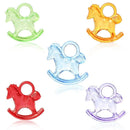 20 Transparent Mixed Color Acrylic Baby ROCKING HORSE Charm Pendants  cha0136a