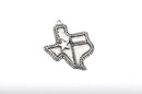 10 TEXAS FLAG Charms, Texas State Cutout Charm Pendants, Antiqued Silver Metal, 38x32mm, chs2390