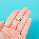 10 THEATER MASK Charm Pendants, silver tone metal, chs0081