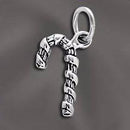 CANDY CANE Sterling Silver Charm Pendant pms0392