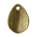 20 Antique Bronze TEARDROP SPOON Scoop Charms  chb0211