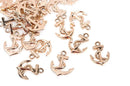 10 Light Gold Small ANCHOR Charms Pendants, gold plated, chg0266