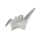 10 Silver ORIGAMI CRANE Charms, 27x20mm, chs2708