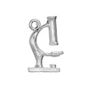 5 MICROSCOPE SCIENCE Charms, Microbiology Charms, Silver Tone Pewter Pendants, 19x12mm, chs2718