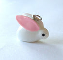 3D Big Ear EASTER Bunny Rabbit Resin Charm . cha0107