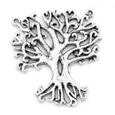2 Antique Tibetan Silver Tone Connector Charms Findings - TREE OF Life . 33mm x 29mm . s6612 chs0742