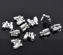 6 Binoculars Charm Pendants, Camping Theme Charms, Bird Watching Charms, Silver Tone Metal  17x14mm . moveable chs1844