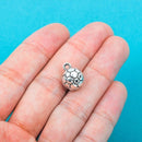 5 Silver Tone Pewter SOCCER BALL Charm Pendants chs0167