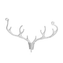 1 DEER STAG Antler Charm Pendant Connector, Silver Tone Nature Animal Charm, 10 point Buck, 1-3/4" wide chs2765