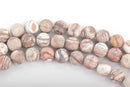 6mm DESERT JASPER Round Beads, Smooth Matte Frosted Round Gemstone Beads, full strand, 63 beads per strand, gja0182