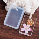 2 RESIN Rectangle PENDANT MOLDS, Silicone Mold to make rectangular 3x2cm (1-1/8" x 3/4") charm pendants reusable, tol0695