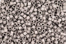 Size 8/0 Miyuki Delica Seed Beads, Matte Metallic Silver, Color DBL0321, 6.8 grams, bsd0065