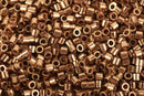 Size 10/0 Miyuki Delica Seed Beads, Metallic Light Bronze, 7.2 Grams, Color DBM0022L, bsd0070