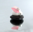 3D Big Ear EASTER Bunny Rabbit Resin Charm . cha0107