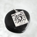 Sterling Silver MOVEABLE LOVE Letter Charm Pendant for your favorite bracelet pms0379