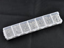 1 Box Mixed Silver Tone Open Jump Rings 3mm-8mm 1500 PCs Assorted with Storage Box  jum0007