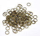 9mm Antique Bronze Open Jump Rings 9x1mm . package of 500 . jum0078b