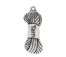 6 Silver Metal YARN CHARMS or Pendants . chs0210